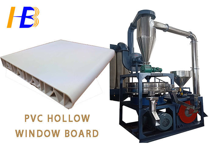 10 - 80 Mesh Podwer Size PVC Crusher Machine For PVC Hollow Window Board