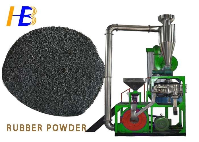 10 Mesh Rubber Grinding Machine , Coarse Powder Mill With Water Cycle Cooling Systems